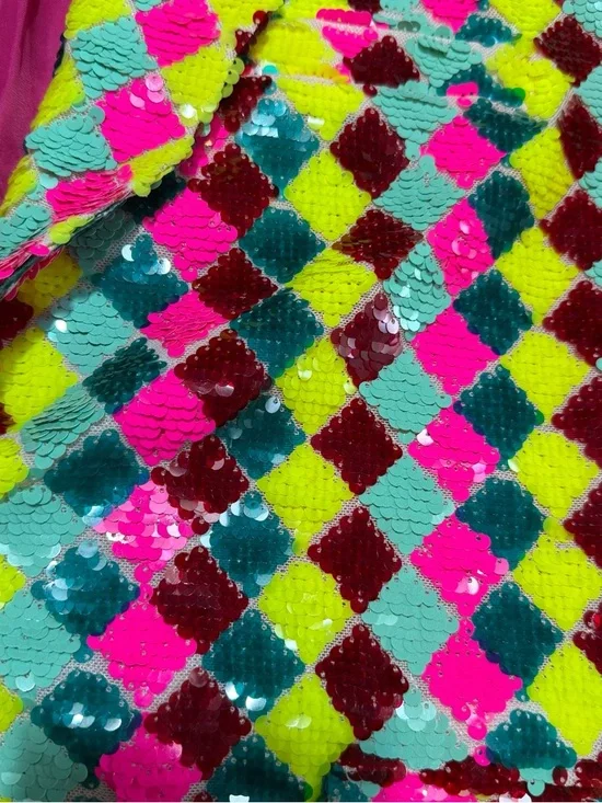 NWT Nasty Gal Multicolor Sequin Blazer US 8 - Picture 4 of 6